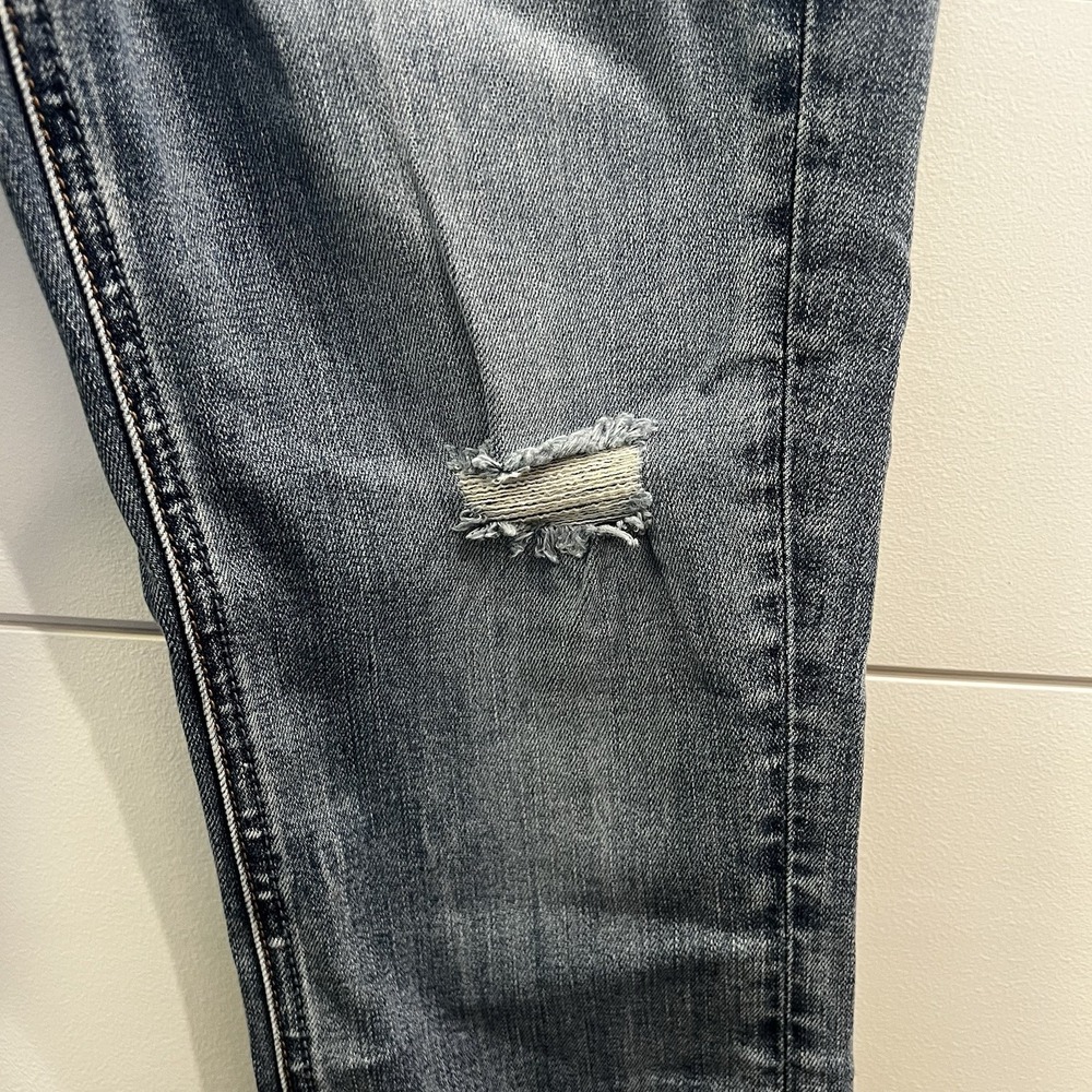 Silver‎ Jeans Womens 24x28Indigo Beau Girlfriend Fit Mid Rise Distressed Eco - Picture 5 of 9